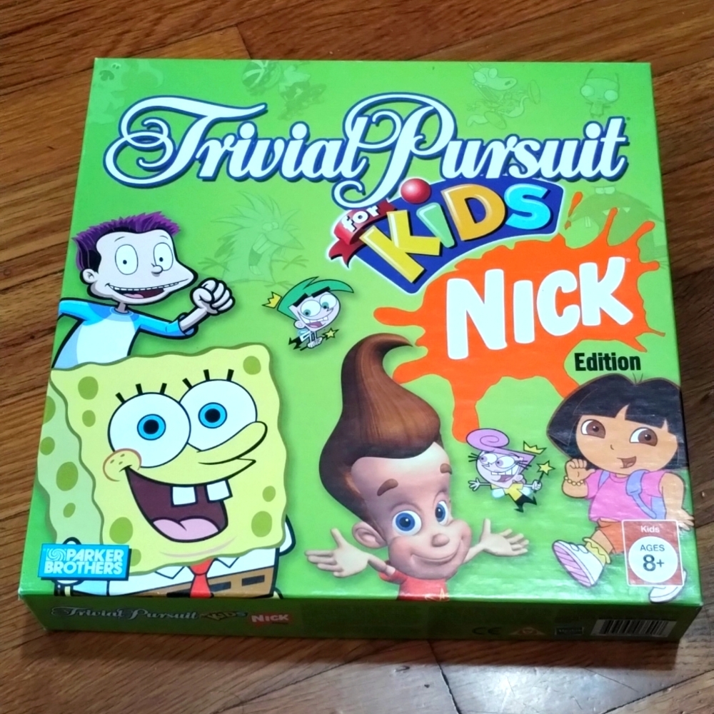 Trivial Pursuit for Kids NICK EDITION, 2005 Parker Brothers COMPLETE